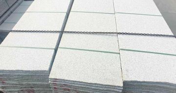 吉安芝麻白毛板，石材毛板