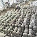 吉安芝麻白圆球 石球 挡车球