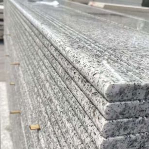 吉安芝麻白楼梯踏步 花岗岩楼梯板材