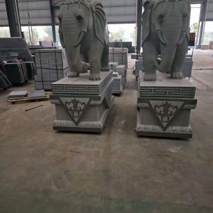 吉安芝麻灰花岗岩对象 芝麻白芝麻灰大象