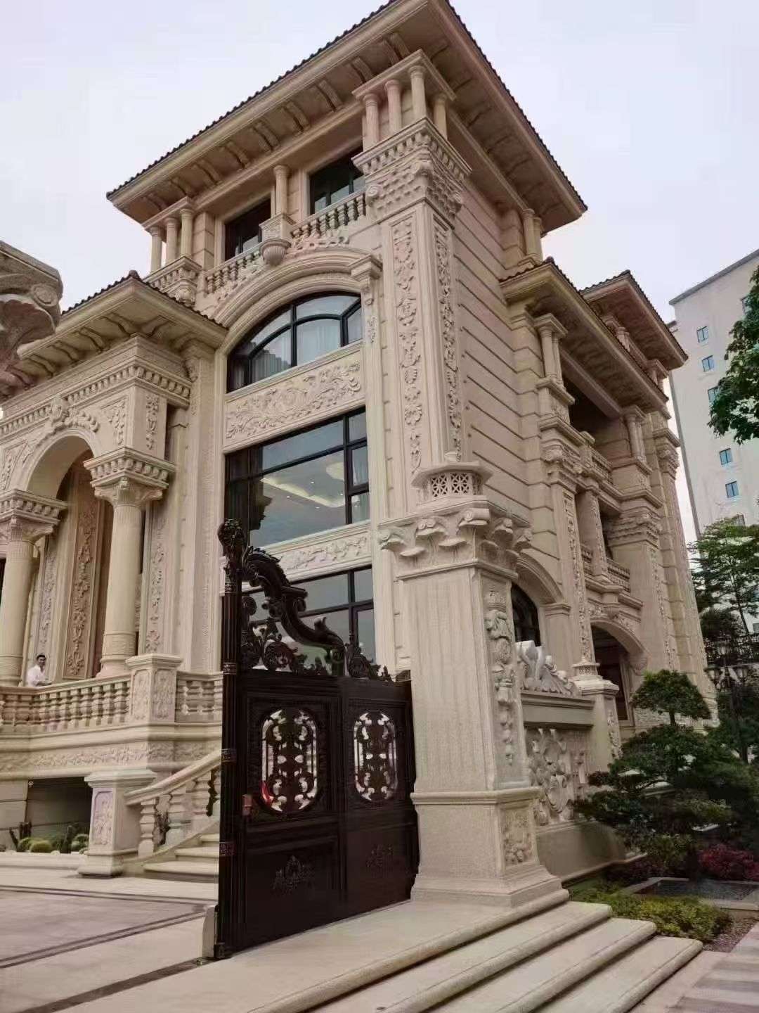吉安黄金麻别墅外墙异形定制