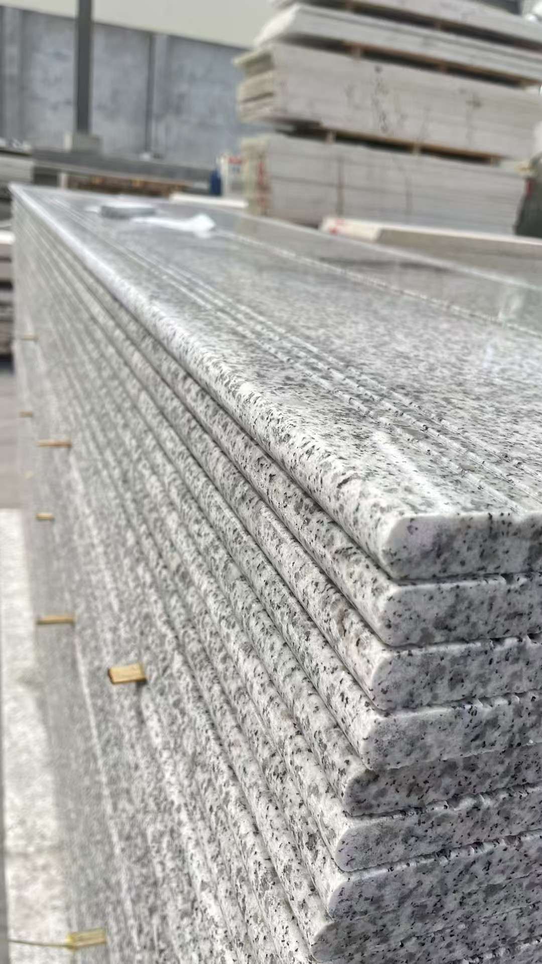 吉安芝麻白楼梯踏步 花岗岩楼梯板材