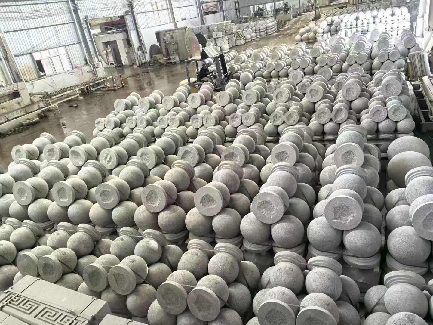 吉安芝麻白圆球 石球 挡车球